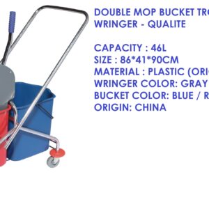 Double Bucket Mop Trolley