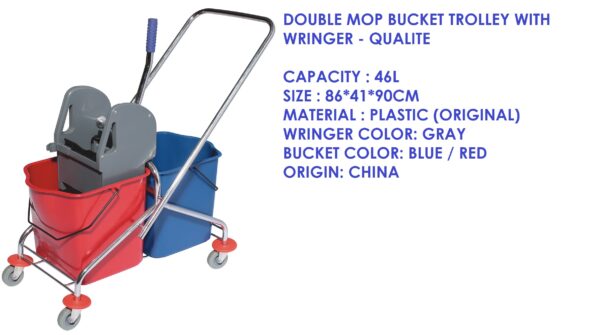 Double Bucket Mop Trolley